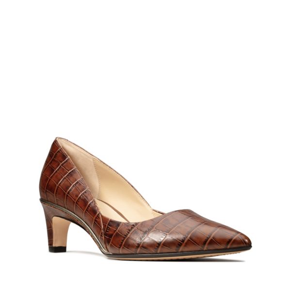 Clarks Womens Ellis Rose Heels Brown | CA-5163704